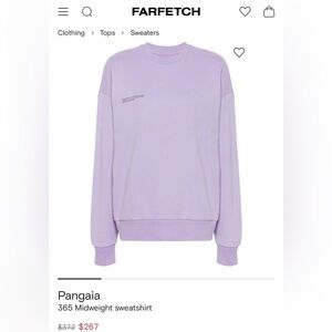 Pangaia Lilac Crewneck Sweatshirt